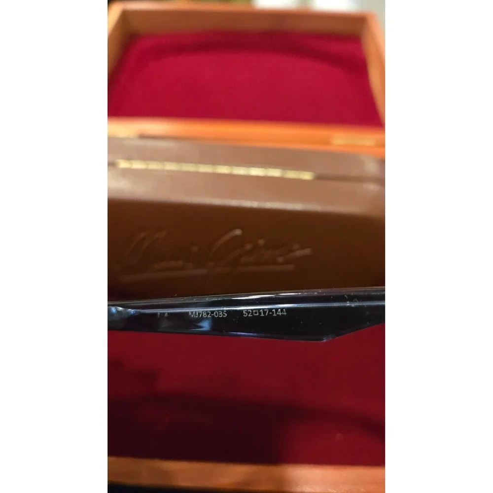 Maui Jim Cathedrals MJ782-03S STG-BH Eyeglass Frame Only 52-17-144 Italy Case